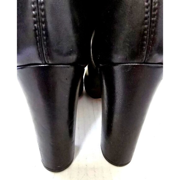 Chloe Womens Leather Black Pull On Block Heels Ankle Boots Shoes Size US… - Picture 5 of 10